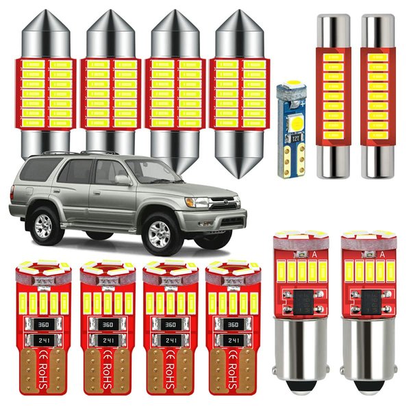 DODOFUN Interior LED Light Kit Compatible with 1996-2002 Toyota 4Runner (13-pc Bulb 6000k)