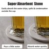 Coasters for Drinks, Funny Drink Coasters Absorbent with Holder 6 Pcs Absorbing Stone Funny Coaster Gift Set Housewarming Gift New Home Apartment Kitchen House Decor Gift for Women Men