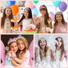 96 Pcs Princess Pretend Party Costume Dress Up Play Set Includes 24 Crown Tiaras, 24 Star Wands, 48 Pcs Little Girl Jewel Rings, Princess Girls Party Favors Costume Party Play Set for Little Girls