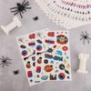24pcs Halloween Craft Stickers for Kids, Waterproof Spider Web Spider Stickers Colorful Spider Themed Decal Halloween Label Stickers for Water Bottle Laptops Phone Case Luggage Guitar
