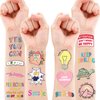 Motivational Quotes Temporary Tattoos Stickers Inspirational for Women Adults Teens Student Kids 96PCS Tattoo Birthday Party Supplies Favors Decorations School Classroom Prizes Rewards Gifts Ideal