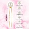 Lusofie 36Pcs Pearl Hair Pins Bridal Hair Pearls Wedding Preals for Hair Pearl Bobby Pins Pearl Wedding Hair Pins for Women Girl(6 Sizes)