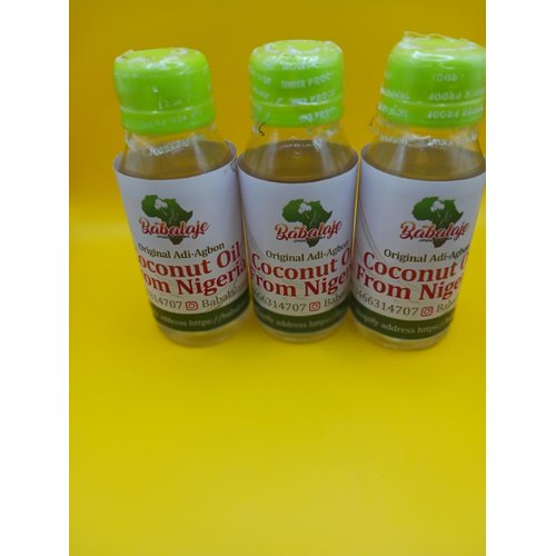 3 Bottles Original coconut oil-Adiagbon