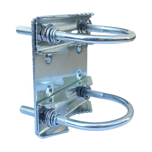FANRTE U-Bracket for Starlink Dish Pipe Adapter Mount Vertical Installation, Universal U-Bolt Clamp Bracket Roof Mount Mast Pipe to Pole Mounting Kits for Antennas,Weather Station,Cameras,WiFi,Yagi