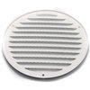 Vent Systems 8" White Soffit Vent Cover - Pack of 2 - Round Air Vent Louver - Grill Cover - Built-in Insect Screen - HVAC Vents for Bathroom, Home Office, Kitchen