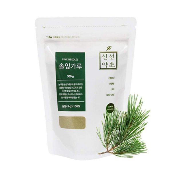 K-Herb Korean Pine Needle Powder | 300g | 1 Pack, 100% Pure Natural, Ready to Eat, 솔잎가루
