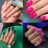 Bellelfin 360Pcs Square Press on Nails Medium, Full Cover Colored Fake Nails Glossy False Nails Press ons Artificial Fingernails for Women Girls