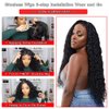 28 Inch Glueless Wigs Human Hair Pre Plucked Pre Cut 180 Density Water Wave HD Lace Front Wigs Human Hair Glueless Wear and Go 7X4 Wet and Wavy Curly Lace Closure Wigs Human Hair for Women