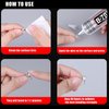 8pcs x15ML B7000 Jewelry Rhinestones Glue, B-7000 Clear Super Glue Transparent Industrial Adhesive for Phone Repair Jewelery Making Crafts Gem Fabric Metal Nail Art Stone Wood Glass