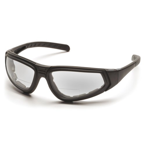 Pyramex XSG Reader Safety Glasses, Black Frame/Clear Anti-Fog + 1.5 Lens