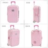 Doll Accessories Carry On Suitcase for Doll Suitcase Luggage Mini Travel Suitcase for 18 Inch Girl Doll Travel Gear Mini Trolley Case Doll Carrier Storage Miniature Suitcase Doll Playsets