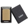 Zippo Lighter - Personalized Custom Message Engrave on Brass Collection Windproof Lighter (Brushed Brass 204B)