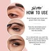 Skone Cosmetics The Original Brow Wand Eyebrow Pencil with Brush - Dual-Sided Retractable Waterproof Long-Lasting Brown Eye Brow Pencils for Women with Sleek Eyebrows - Chocolate for Brunettes