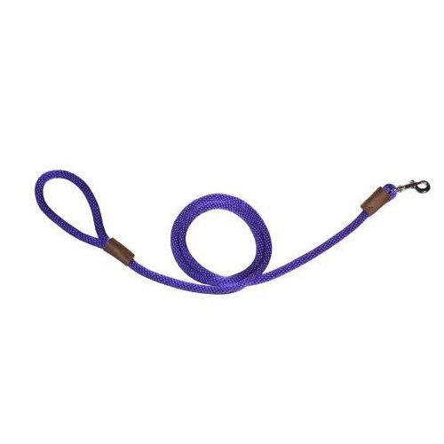 Warner Braided Nylon Rope Snap Lead Dog Leash 1/2" X 6 Ft. (Purple)