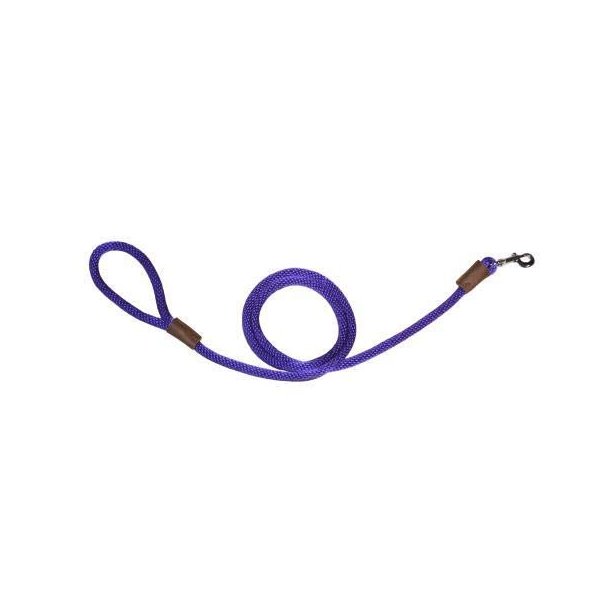 Warner Braided Nylon Rope Snap Lead Dog Leash 1/2" X 6 Ft. (Purple)