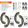 Rear Brake Shoes Springs Pins Left&Right for Kawasaki Mule 3000 3010 3020 4000 4010 KAF620 KAF950 Diesel 2001-2021