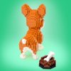 Uvini Building Blocks Pets, Bricks Corgi, Micro Bricks Dog Animal Building Toy Bricks Dog for Kids 10,11, 12, 13, 14, Teens or Adult, 1380 Pieces