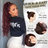 BARSDAR Copper Red Ponytail Extension - 26 Inch Drawstring Ponytail Hair Extensions for Women - Long Curly Wavy Synthetic Clip in Fake Pony Tails Hairpieces Girls Daily Party - Copper Red