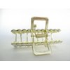 Generic Gold metal rectangle shaped crystal hair claw clip