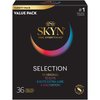 SKYN Selection Non-Latex Condoms - Contains SKYN Elite, Original, Excitation, Extra Lube, Condoms, 36 Count
