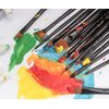 Brusarth Paint Brushes Set, 14 PCS Artist Brush for Acrylic Oil Watercolor Gouache Artist Professional Painting Kits with Synthetic Nylon Tips