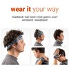 ChalkTalkSPORTS RokBAND Multi-Functional Food Themed Neck Gaiter or Headband | Banana Pattern | Blue