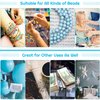 Stretchy String for Bracelets and Jewelry Making, Cridoz 5 Rolls Clear Elastic String Stretch Cord Bead Bracelet String with 2 Pcs Beading Needles for Seed Beads, Pony Beads