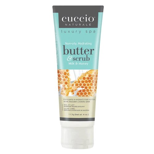 Cuccio Naturale Butter And Scrub Essentials Kit - Provides An Intense Hydrating Treatment For Silky Smooth Skin - Exfoliating Formula High In Vitamins A And E - Vanilla Bean And Sugar - 2 Pc