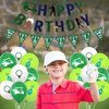45PCS Golf Birthday Party Supplies with Happy Birthday Banner, Golf Themed Cake Topper and Cupcake Toppers, 12-inch Latex Balloons with Golfing Patterns and Golf Pennant for Golf Themed Party Decorations