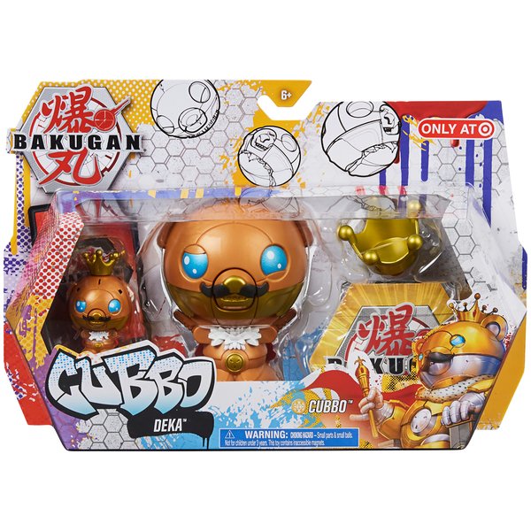 Bakugan, Cubbo Deka Pack with Exclusive Jumbo King Cubbo and Core Cubbo, Geogan Rising Transforming Collectible Action Figures, Toys for Kids Boys Ages 6 and Up