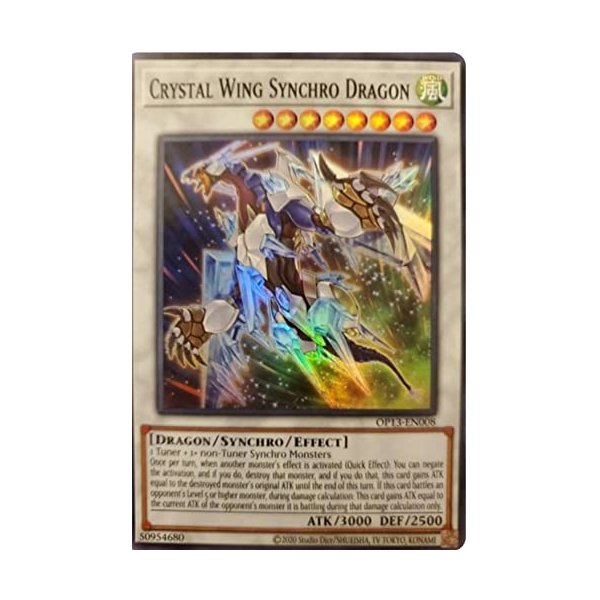 Crystal Wing Synchro Dragon - OP13-EN008 - OTS Tournament Pack 13 - Super Rare