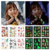 400pcs Luminous Tattoos For Kids,Mixed Styles Temporary Tattoo Stickers,Glow In The Dark Tattoos for Boys and Girls,Unicorn Mermaid Dinosaur Butterfly Fake Tattoos or more party makeup gifts 30 Sheets
