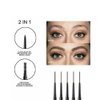 Magik 2-4 Pack Eyebrow Pencil Waterproof Smudge-proof Eyebrow Brush Microblading (Dark Brown, 2 Pack)