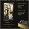Wyspell Classic Tarot Cards with Guide Book - 78 Gold Tarot Cards for Beginners Tarot Cards Set - Black Tarot Decks with Guidebook - Original Tarot Cards Deck - Tarot Deck with Guidebook
