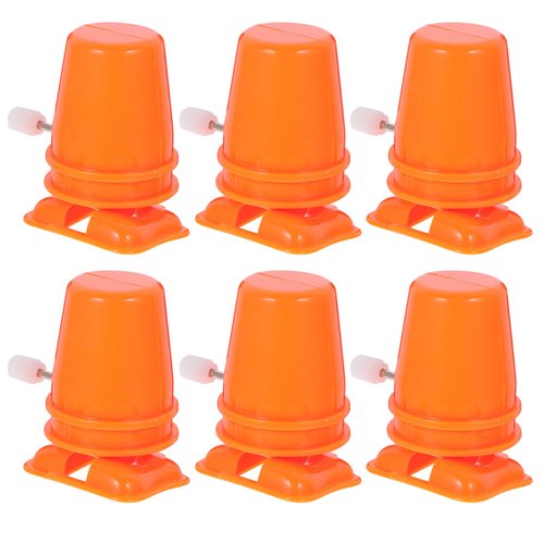 SAFIGLE Clockwork Legged Robot Parts 6pcs Wind Up Robot Toy Movement Clockwork Toys Easter Clockwork Toy Winding Fitting for Wind Up DIY Craft Accessories Parts