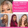 Ombre Highlight Lace Front Wig Human Hair 13x4 HD Straight Lace Front Wigs 180% Density Wear and Go Glueless Wig Human Hair Pre Plucked 4/27 Colored Honey Blonde HD Lace Frontal Wigs For Black Women