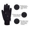 ChinFun Kids Horse Riding Gloves Child Winter Gloves Cycling Gloves Windproof Warm Gloves Perfect for Cycling Riding Running Skiing and Winter Outdoor Activities Black Size XL 12-14
