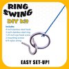 Hook and Ring Swing DIY Kit Stainless Steel Hardware and Nylon String Ring Toss Game Indoor – Outdoor for Endless Hours of Fun! GetMovin’ Sports