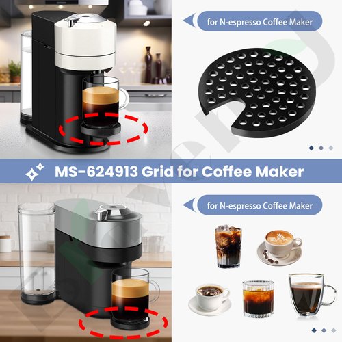 MS-624913 Grid for Coffee Maker Compatible With Ex presso Grinder Krups Nes presso Vertuo N ext, Nespresso Vertuo Next - Easy to clean