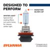 SYLVANIA - H11 SilverStar - High Performance Halogen Headlight Bulb, High Beam, Low Beam and Fog Replacement Bulb, Brighter Downroad with Whiter Light (Contains 2 Bulbs)