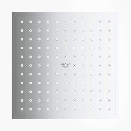 Grohe 27705000 Euphoria Cube Rain Shower Head, 2.5 GPM, Starlight Chrome