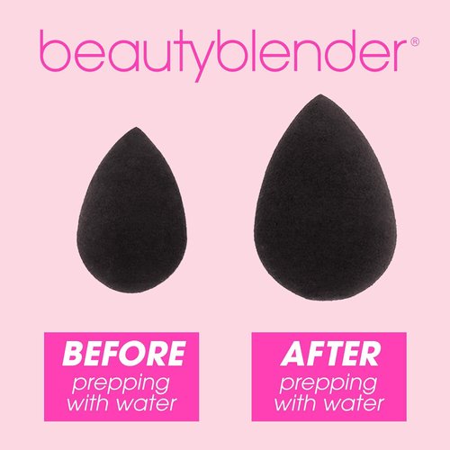 The BEAUTYBLENDER Pro Black Blender Makeup Sponge for blending liquid Foundations, Powders and Creams. Flawless, Professional Streak Free Application Blend, Vegan, Cruelty Free and Made in the USA