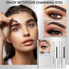 Eyelash and Eyebrow Growth Serum Two Piece Set, Eyelash Serum for Eyelash Growth Thickness, Stronger, Healthier Lashes & Brows, Longer, Fuller, and Thicker Lashes, Vegan & Cruelty-Free (3ml+3ml)