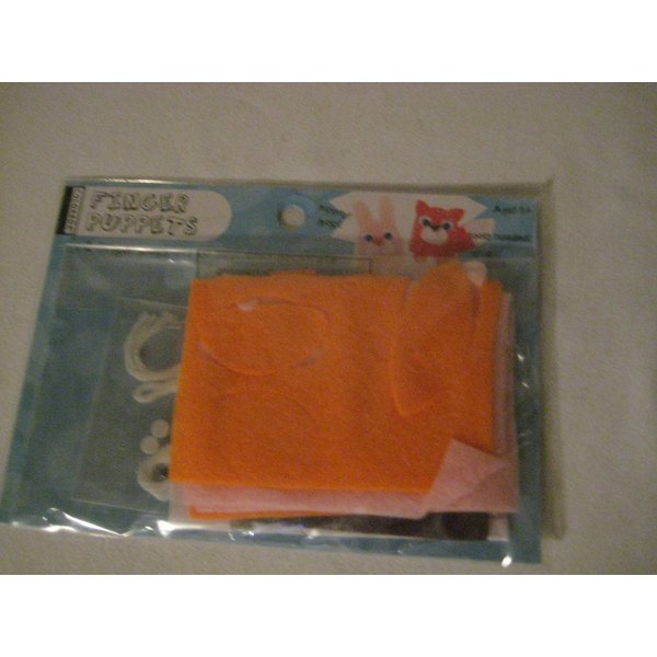 2 Finger Puppets to sew & decorate