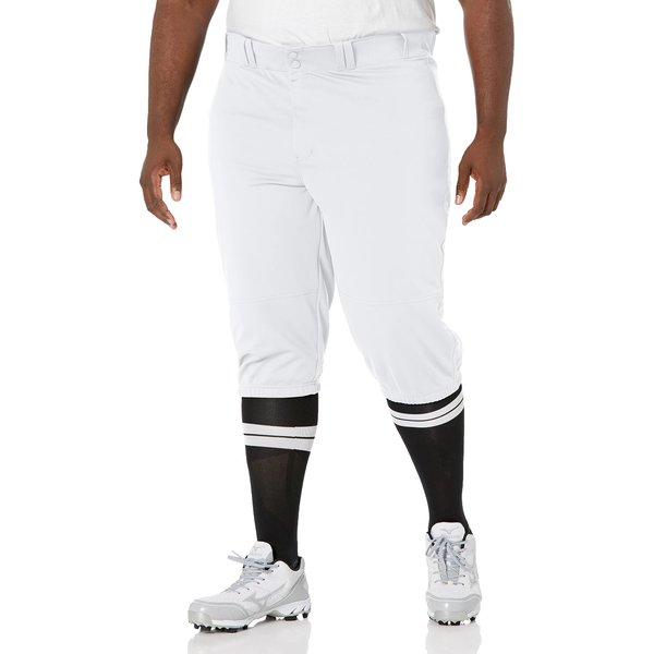 CHAMPRO Men' Champro Adult Triple Crown Knicker Baseball Uniform Pants, White, Medium US