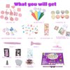 1000 Pieces of Multi Style Waterproof Stickers, 50PCS Easy DIY Keychain Bookmark Making Kit, Unicorn, Princess, Cute Animal, Arts Craft Supplies for Kids, Birthday Gifts for Boys and Girls Aged 4-8