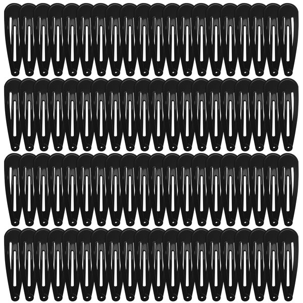 COCPLOK 80 Pcs Hair Clips, Black Hair Accessories for Daily Hair Styling, Anti Slip Hair Clips, Universal for All Age Groups