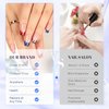 4th of july nails，patriotic style french press on nails，independence day nails，square long press on nails， Full Cover Stick on Nails for Woman 24Pcs (nail-014, 12)