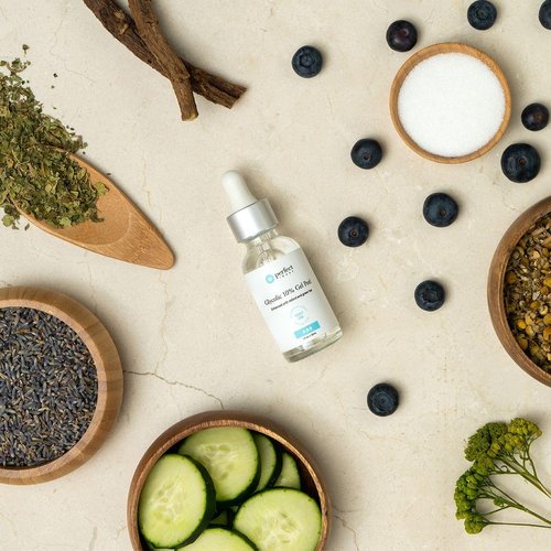 Glycolic Gel Peel - Enhanced with Retinol and Green Tea Extract (10% Strength)