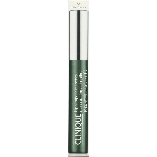 Clinique High Impact Mascara Dramatic Lashes On-Contact for Women, Black/Brown, 0.28 Ounce